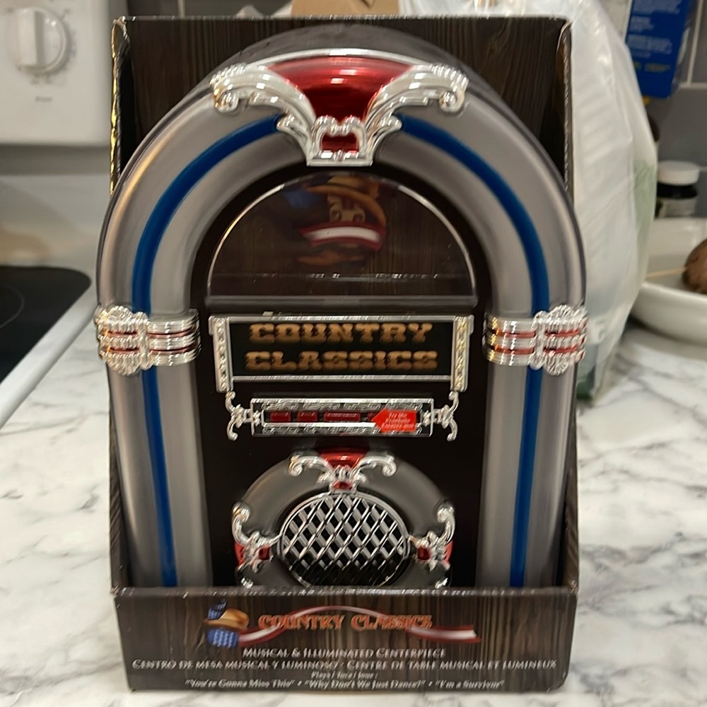 COUNTRY CLASSICS TABLETOP JUKEBOX Musical Collectible Wurlitzer Nostalgic NEW